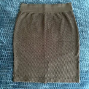Black Stretchy Pencil Skirt XL
